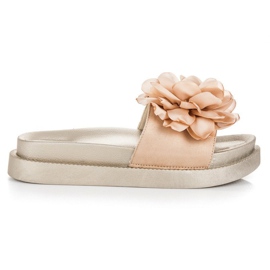 Seastar Chaussons femme Fleurs jaune