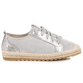 Seastar Espadrilles en daim à lacets gris