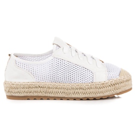 Seastar Espadrilles Ajourées Sur La Reliure blanc