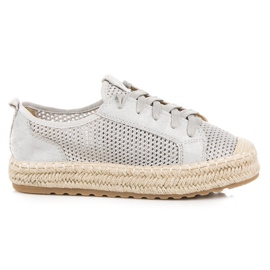 Seastar Espadrilles Ajourées Sur La Reliure gris