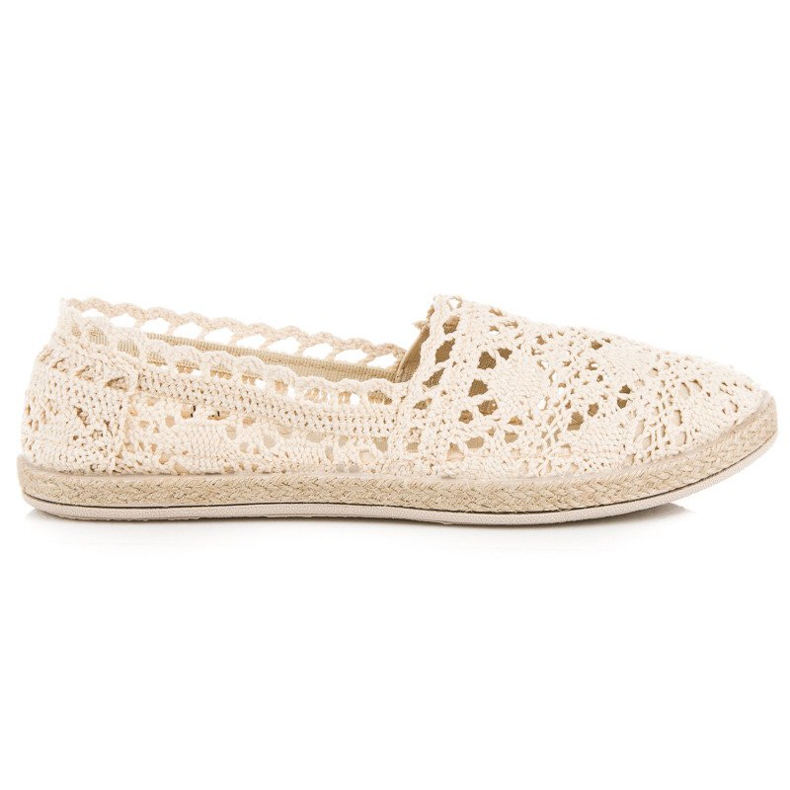 Seastar Espadrilles en dentelle beiges