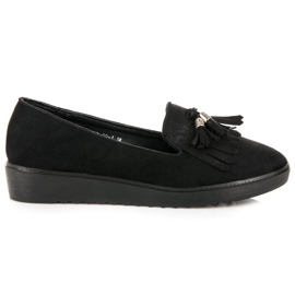 Bestelle Mocassins Noirs À Franges