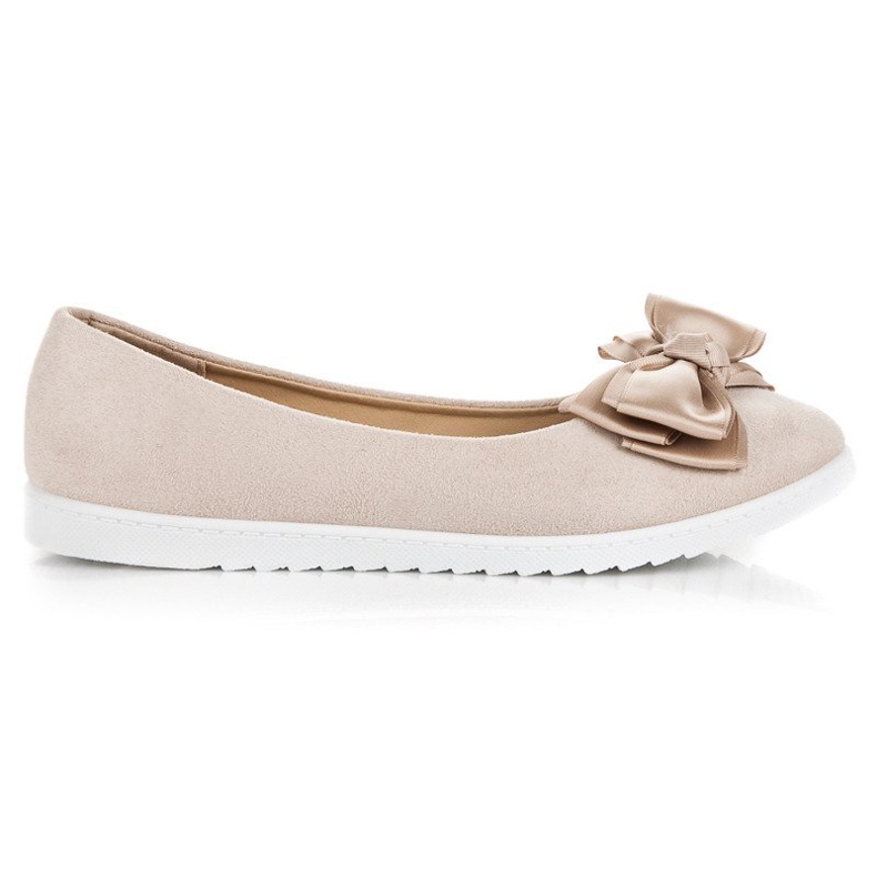 Comer Ballerines en daim à nœud brun