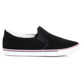 Hasby Slipons en tissu le noir