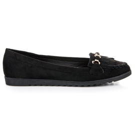 Mocassins femme noirs