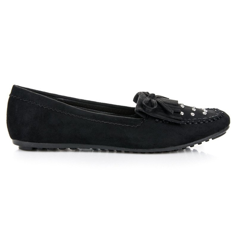 Mocassins en daim élégants le noir