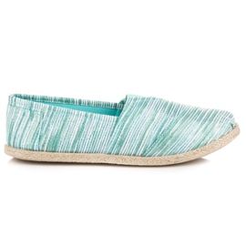 Espadrilles côtelées vert