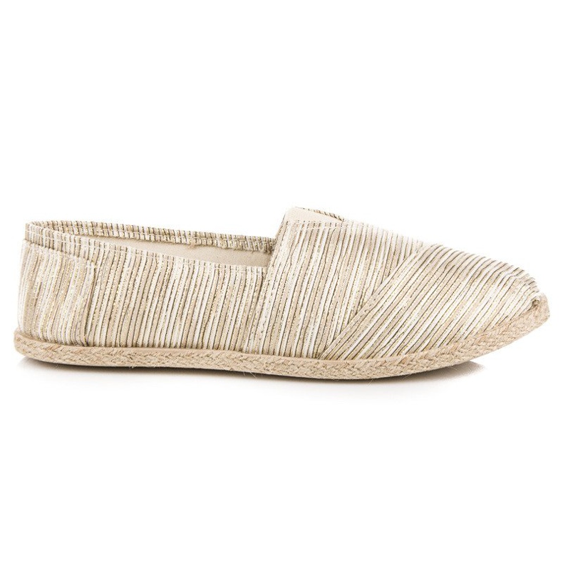 Espadrilles côtelées jaune
