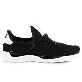 Chaussures de sport à enfiler noires