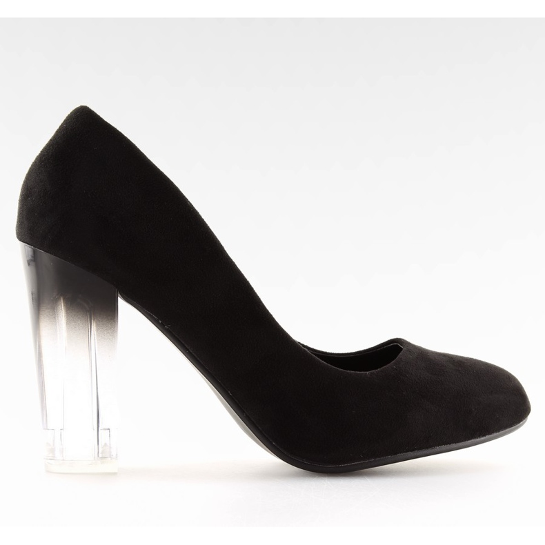 Escarpins talons hauts ombre noir 889-6 Noir le noir