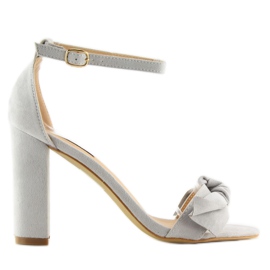 Sandales à talons gris 118-11 gris Sandales à talons gris 118-11 gris