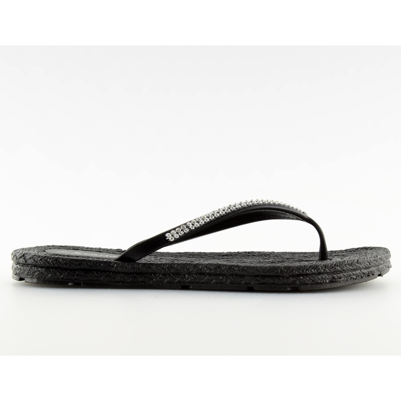 Noir CK40P Tongs en caoutchouc noir le noir