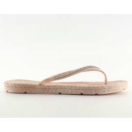 CK40P Tongs en caoutchouc beige Carnation