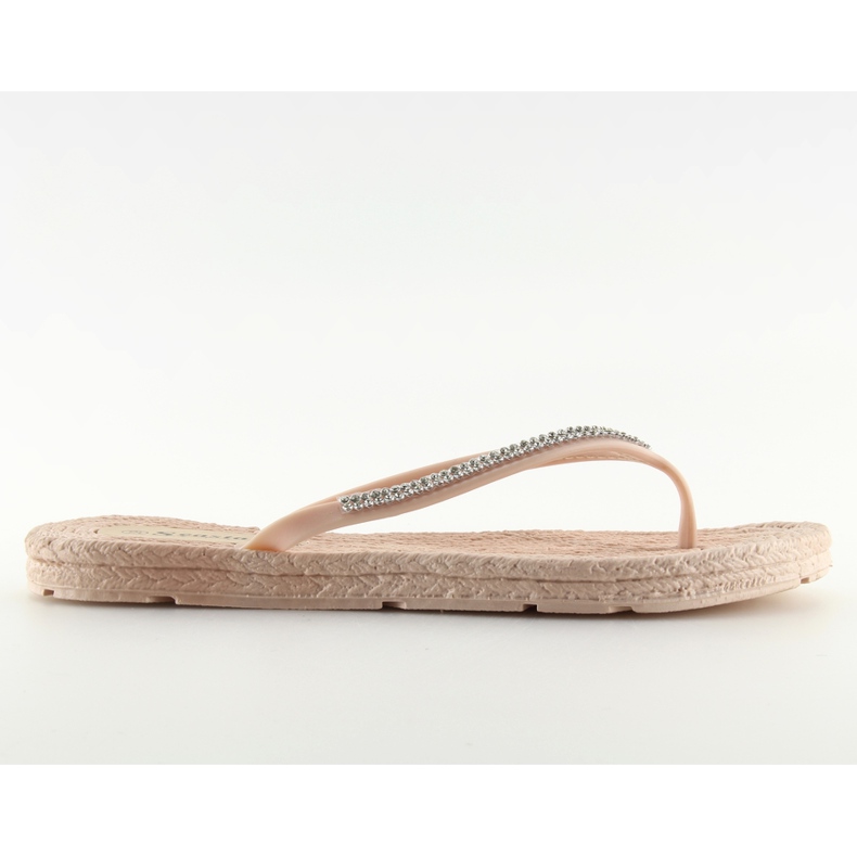 CK40P Tongs en caoutchouc beige Carnation