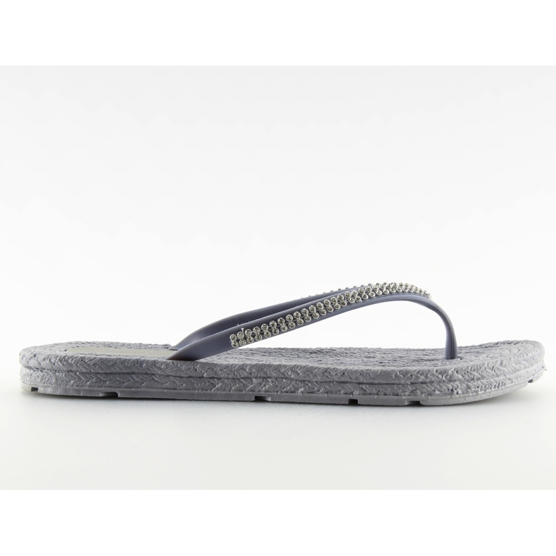 Gris CK40P Tongs en caoutchouc gris