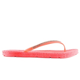 Tongs roses en caoutchouc CK40P Corail