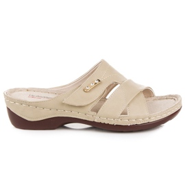 Hasby Chaussons d'été confortables brun