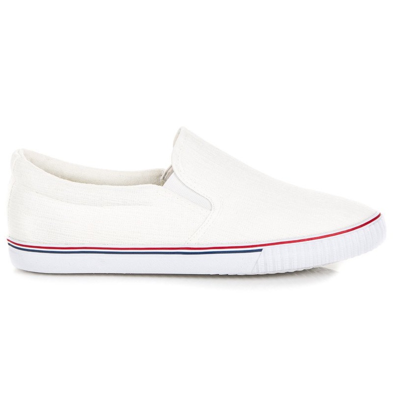 Hasby Slipons en tissu blanche Hasby Slipons en tissu blanche