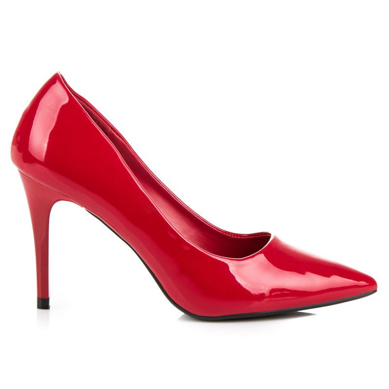 Escarpins laqués sur épingle rouge Escarpins laqués sur épingle rouge