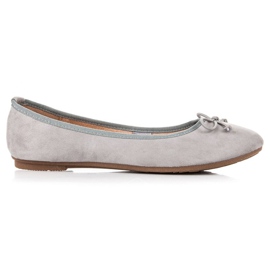 Ch. Creation Ballerines en daim gris