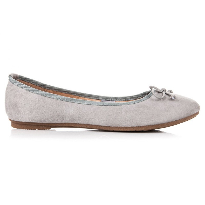 Ch. Creation Ballerines en daim gris