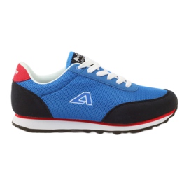 American Club Chaussures de sport à lacets pour femme bleu américain