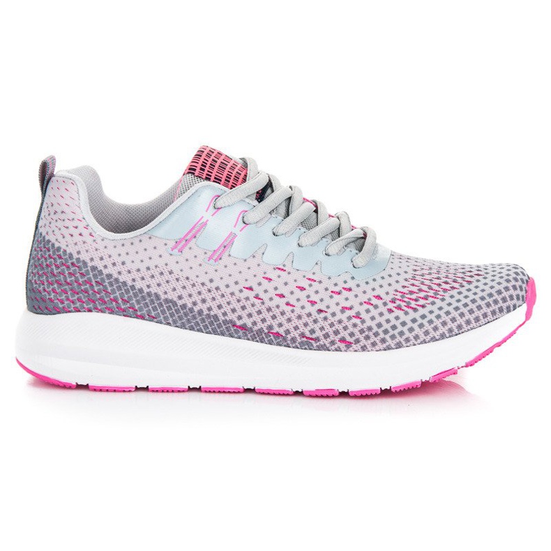 Ax Boxing Chaussures de sport confortables gris rose