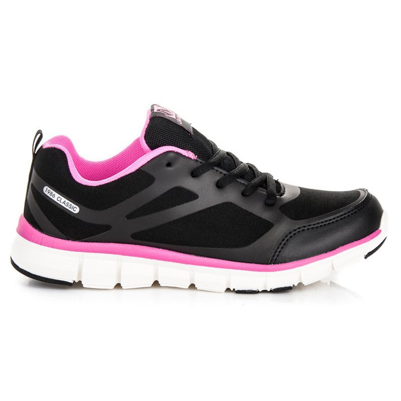 Ax Boxing Chaussures de sport classiques le noir rose