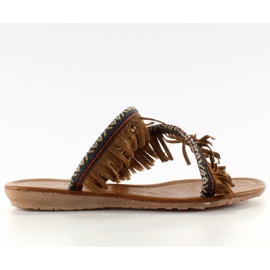 Tongs style indien k1626302 Camel brun