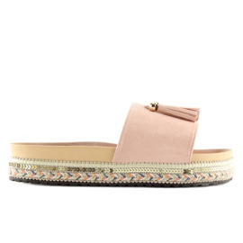 Chaussons roses femme LS-93 rose Chaussons roses femme LS-93 rose