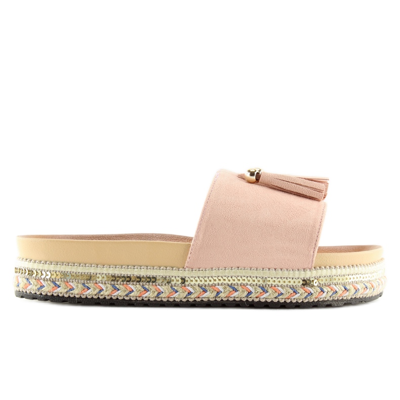 Chaussons roses femme LS-93 rose