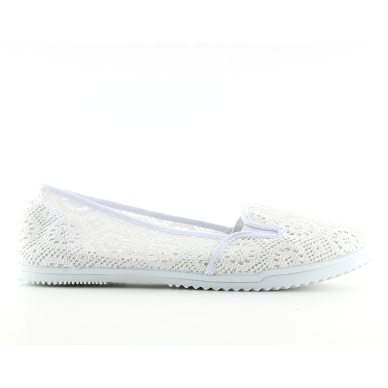 Slipons dentelle blanche MN70 blanc
