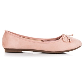 Ch. Creation Ballerines en daim rose