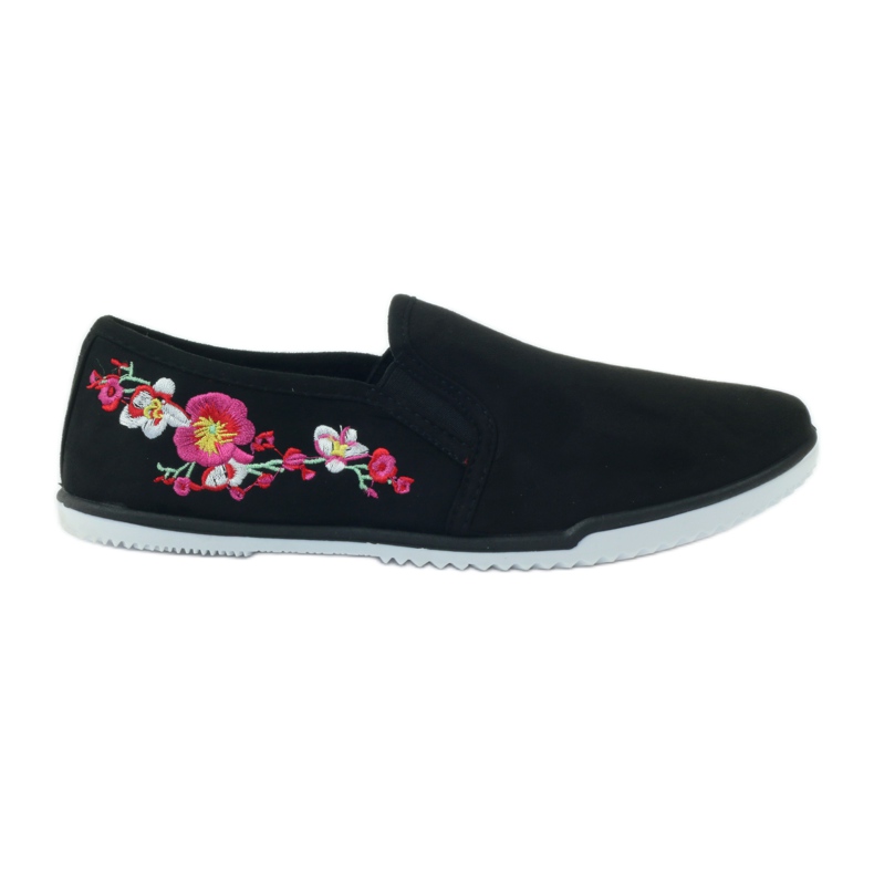 Baskets en daim à fleurs McKey 180 le noir