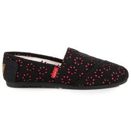 L. Day Espadrilles à enfiler le noir