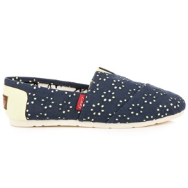 L. Day Espadrilles à enfiler bleu
