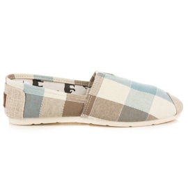 L. Day Espadrilles à carreaux confortables multicolore