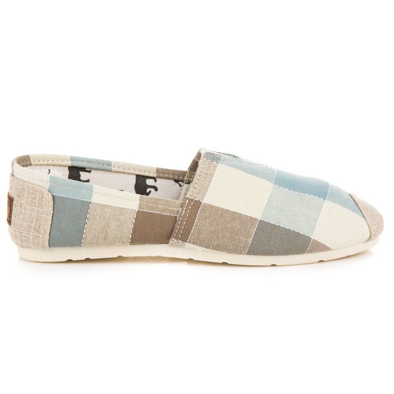 L. Day Espadrilles à carreaux confortables multicolore