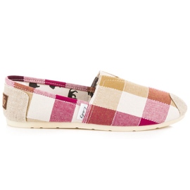 L. Day Espadrilles à carreaux confortables multicolore
