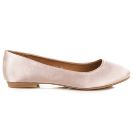 Ch. Creation Ballerines beiges satinées