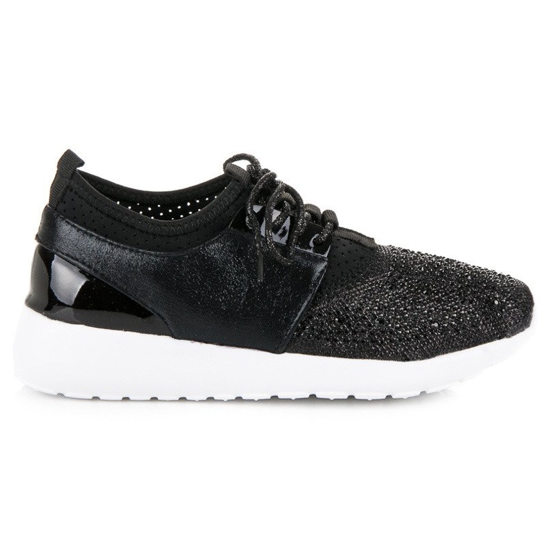 Chaussures à enfiler élégantes le noir