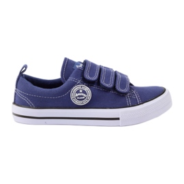 American Club Baskets Velcro américaines bleu marin