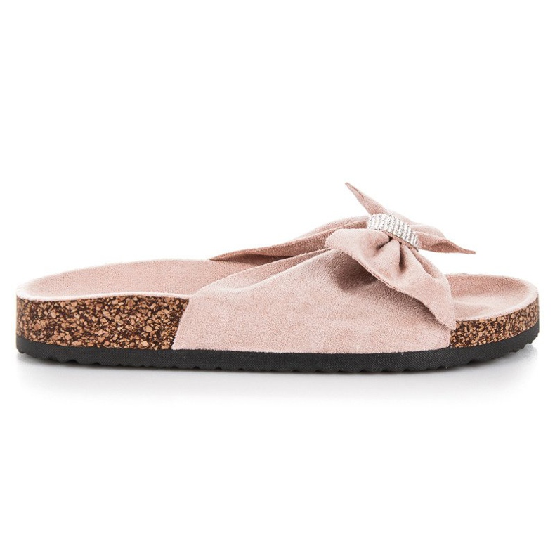 Queen Vivi Chaussons en daim élégants brun