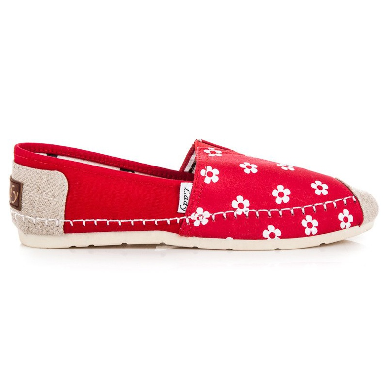 L. Day Espadrilles rouges à fleurs