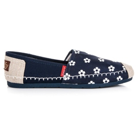 L. Day Espadrilles Bleu Marine À Fleurs