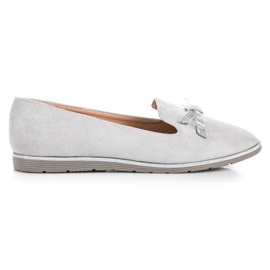 Anesia Paris Mocassins en daim gris