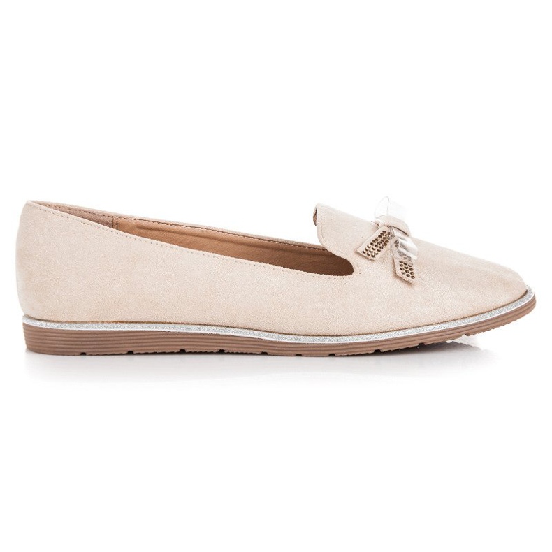 Anesia Paris Mocassins en daim beige