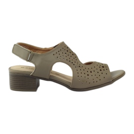 M.Daszyński Sandales en cuir Daszyński beige