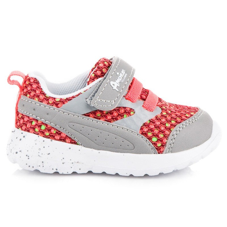 American Club Chaussures de sport sur bande élastique et navet américain gris