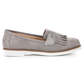 Sixth Sense Mocassins en daim gris